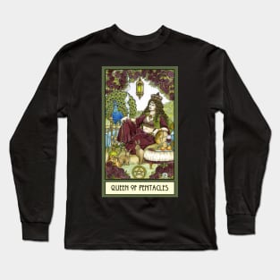 Queen of Pentacles, Card Long Sleeve T-Shirt